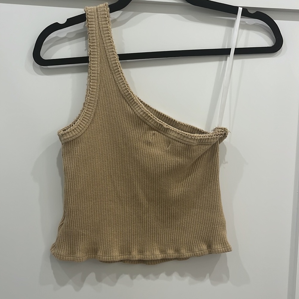 UO Ribbed One-Shoulder Tank Top - Picture 4 of 5